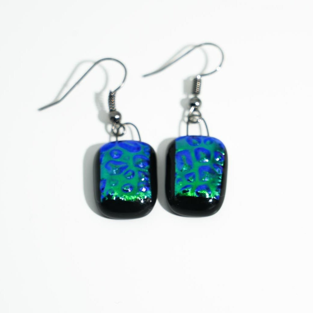 Green and Teal Earrings