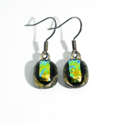 Green and Teal Earrings