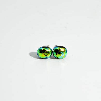 Green and Teal Earrings