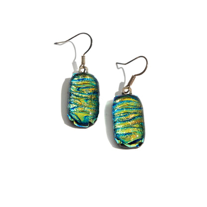 Green and Teal Earrings