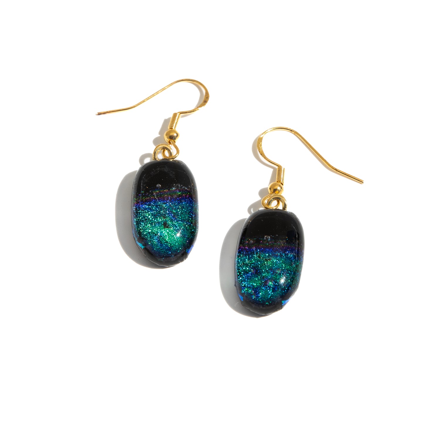 Green and Teal Earrings