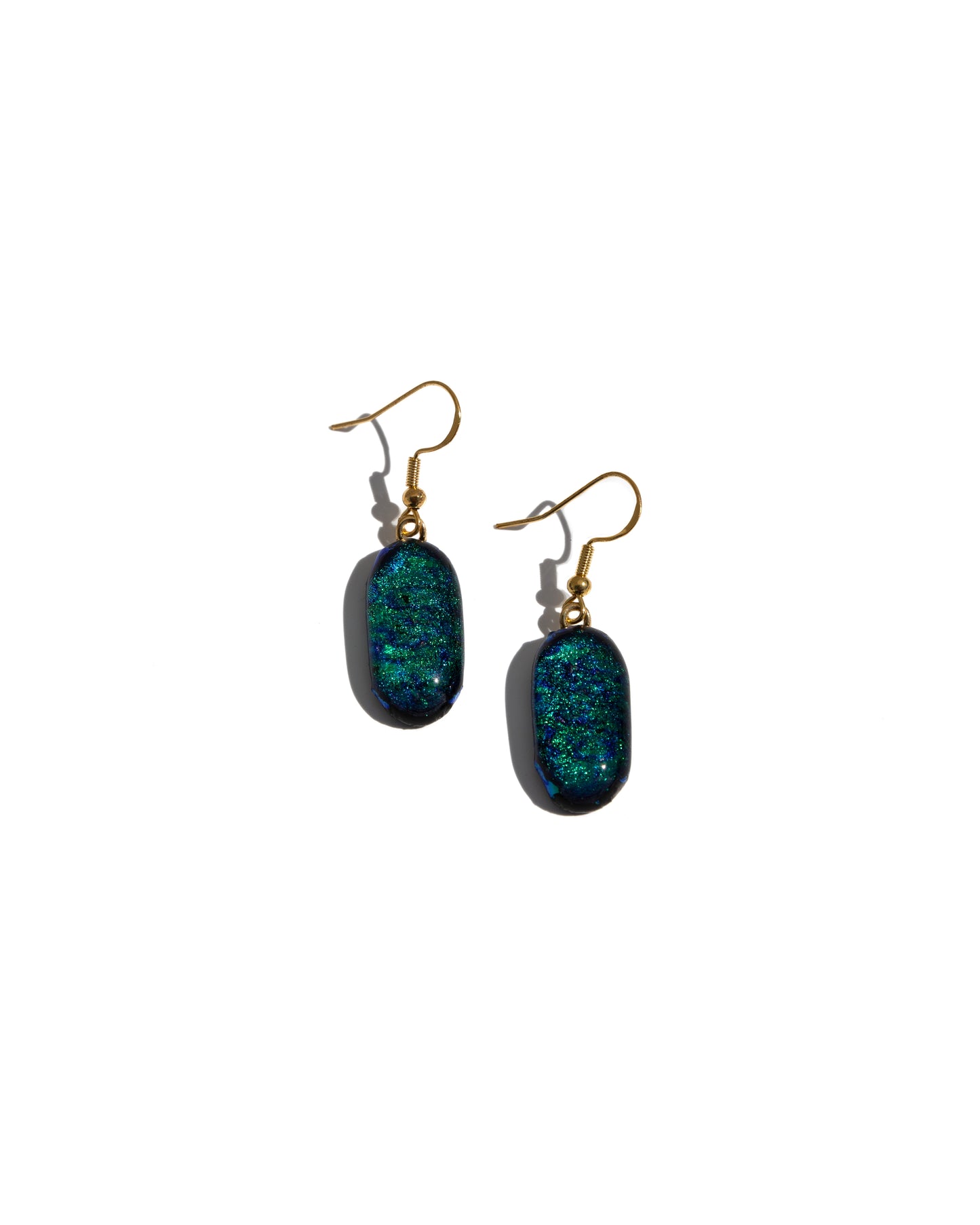 Green and Teal Earrings